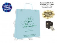 BUSTE IN CARTA KRAFT CELESTE 